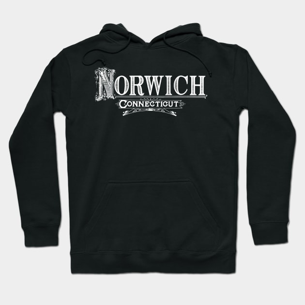 Vintage Norwich, CT Hoodie by DonDota